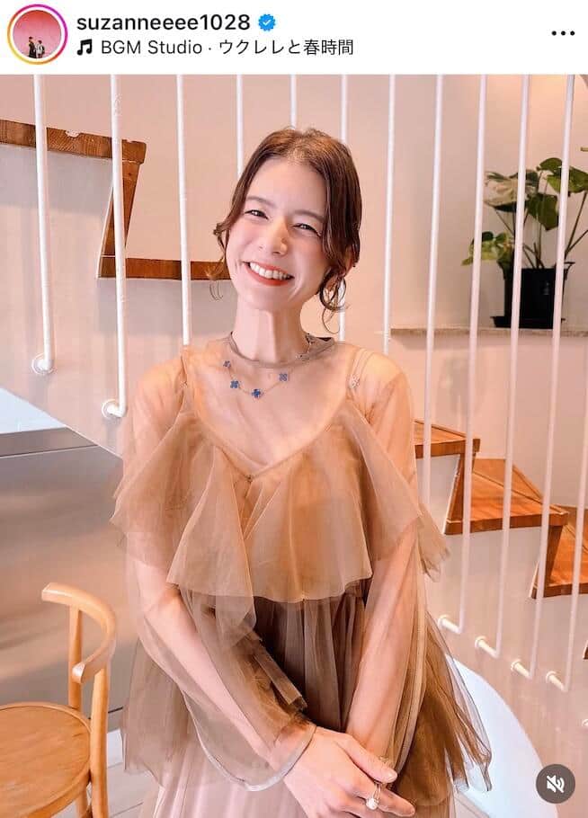スザンヌさんのインスタグラム（＠suzanneeee1028）より