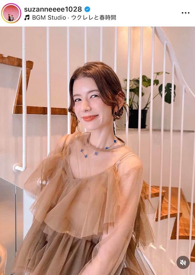 スザンヌさんのインスタグラム（＠suzanneeee1028）より