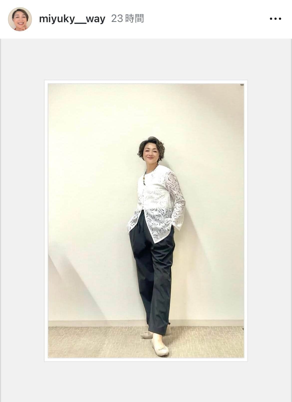 変わらず美しい...香坂みゆき62歳、凛とした大人の色気「益々磨きがかかって」　変わらぬ美貌にファン歓喜