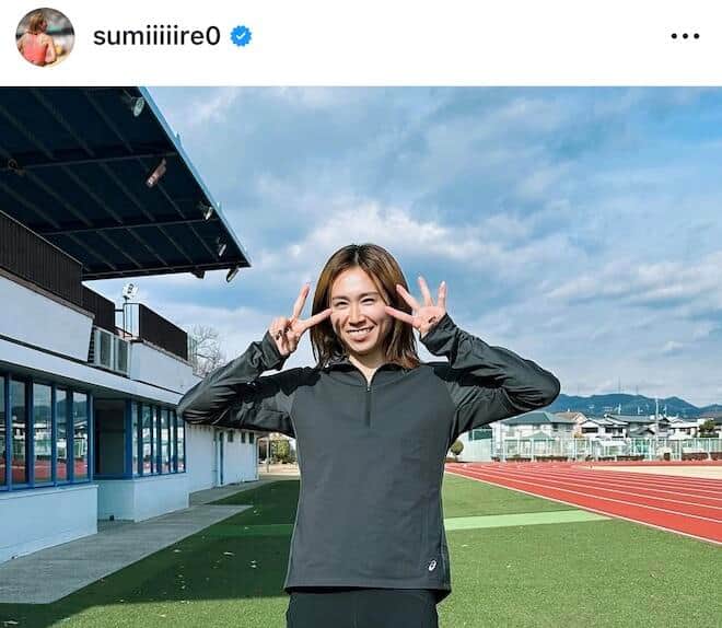 秦澄美鈴選手のインスタグラム（＠sumiiiiire0）より