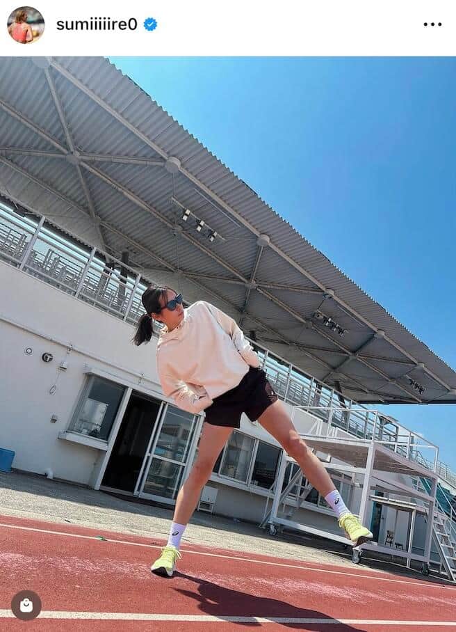 秦澄美鈴選手のインスタグラム（＠sumiiiiire0）より