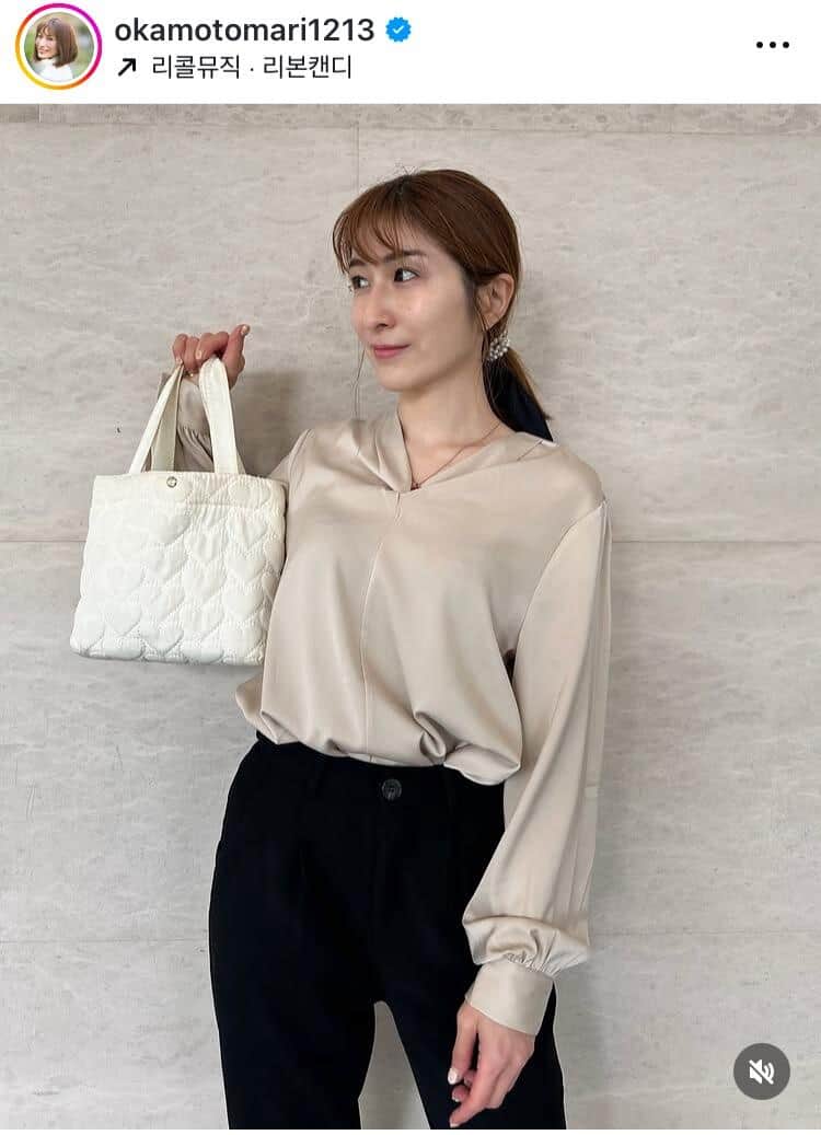 おかもとまりさんのインスタグラム（＠okamotomari1213）より