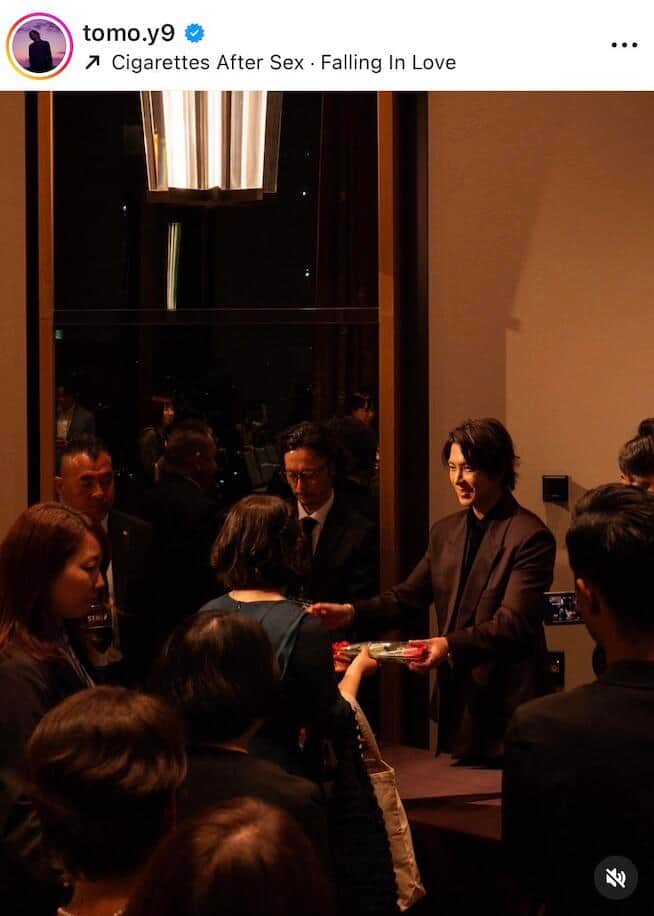 山下智久さんのインスタグラム（＠tomo.y9）より