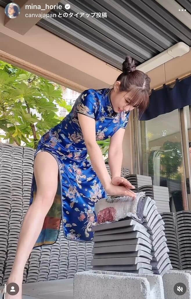 堀江聖夏さんのインスタグラム（＠mina_horie）より