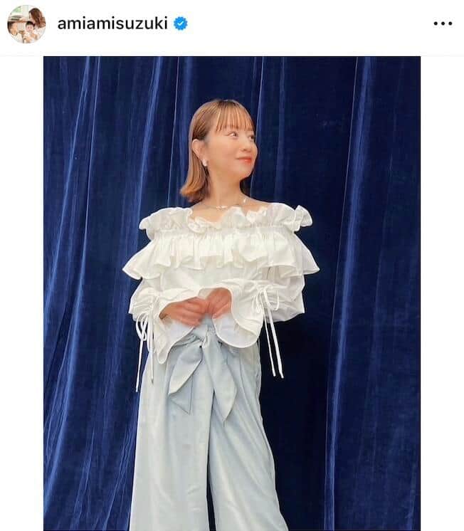 鈴木亜美さんのインスタグラム（＠amiamisuzuki）より