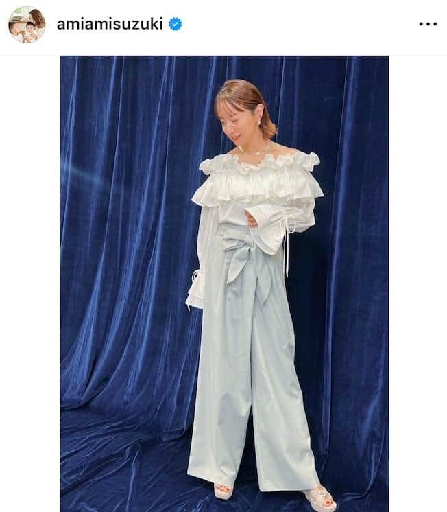 鈴木亜美さんのインスタグラム（＠amiamisuzuki）より