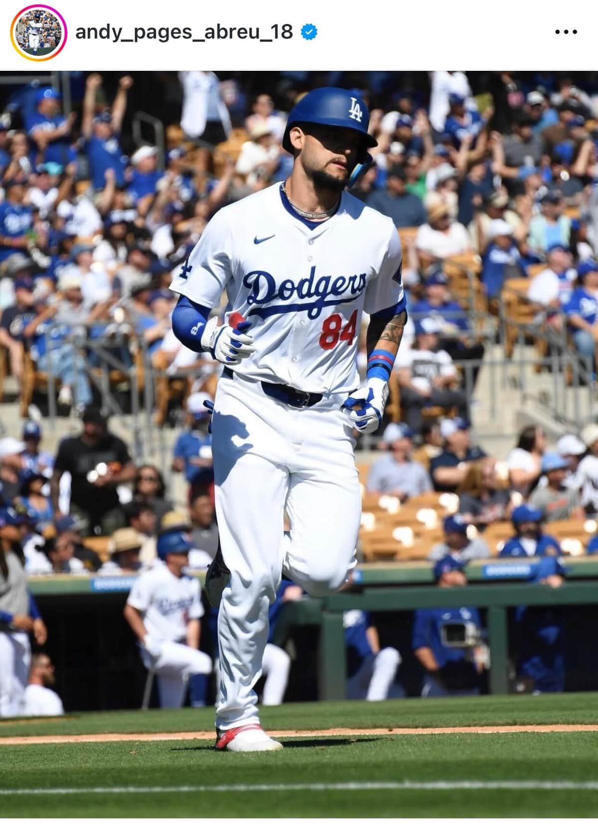 パヘス選手（本人インスタグラムより）