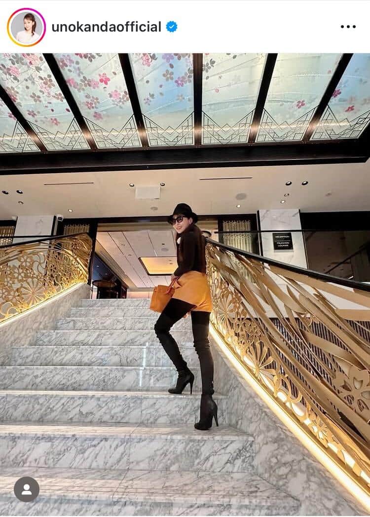 神田うのさんのインスタグラム（＠4000ishibashi）より