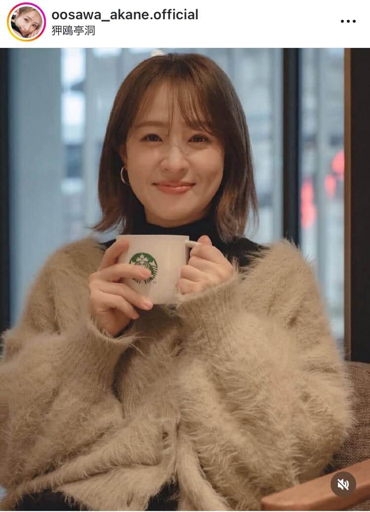 大沢あかねさんのインスタグラム（＠oosawa_akane.official）より