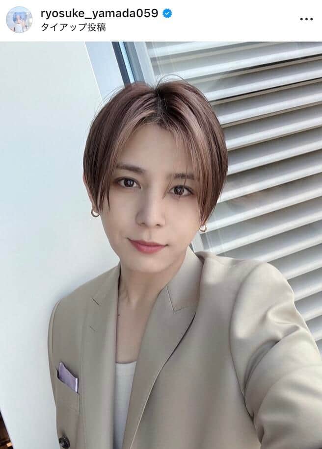 山田涼介、最強ビジュの横顔ショットに悶絶　「神降臨」「失神寸前」ファン衝撃の1枚