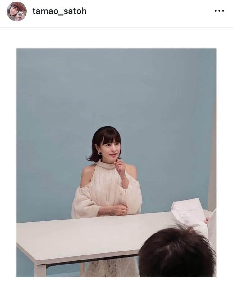 さとう珠緒さんのインスタグラム（＠tamao_satoh）より