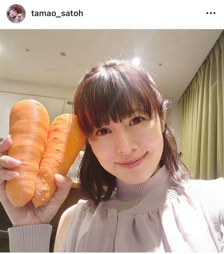 さとう珠緒さんのインスタグラム（＠tamao_satoh）より