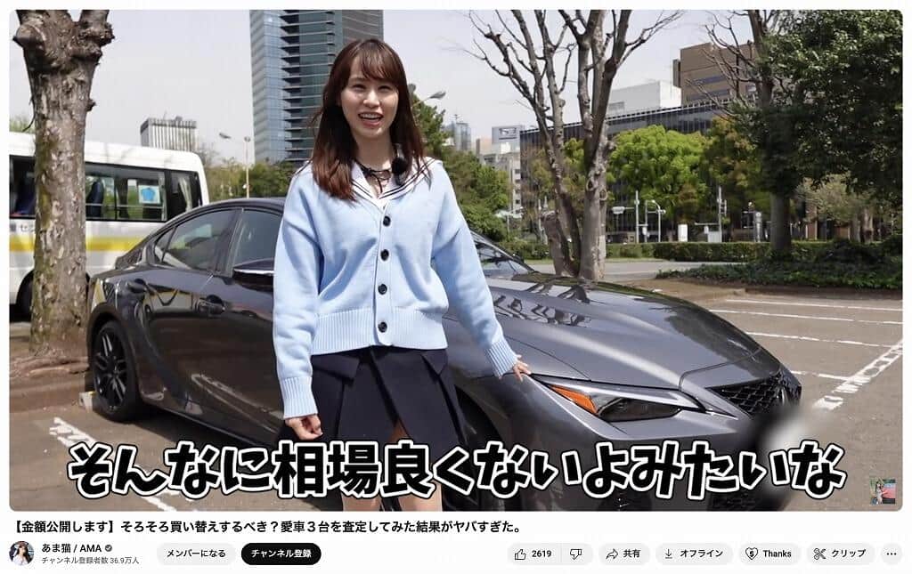 あま猫さんのYouTubeチャンネルより