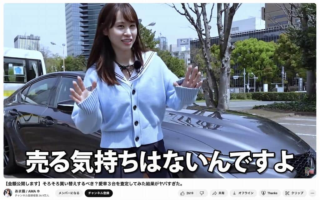 あま猫さんのYouTubeチャンネルより