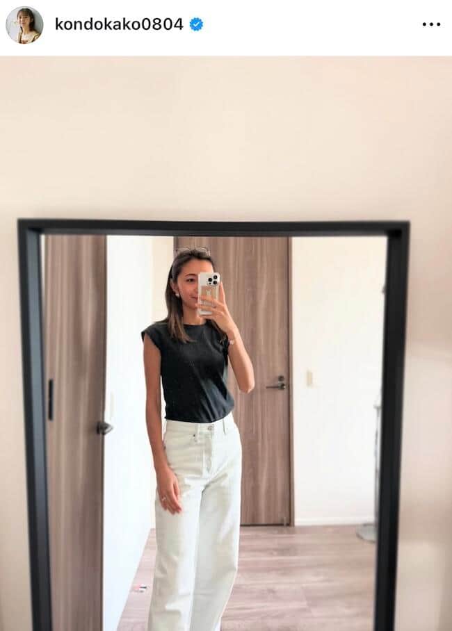 近藤夏子さんのインスタグラム（＠kondokako0804）より