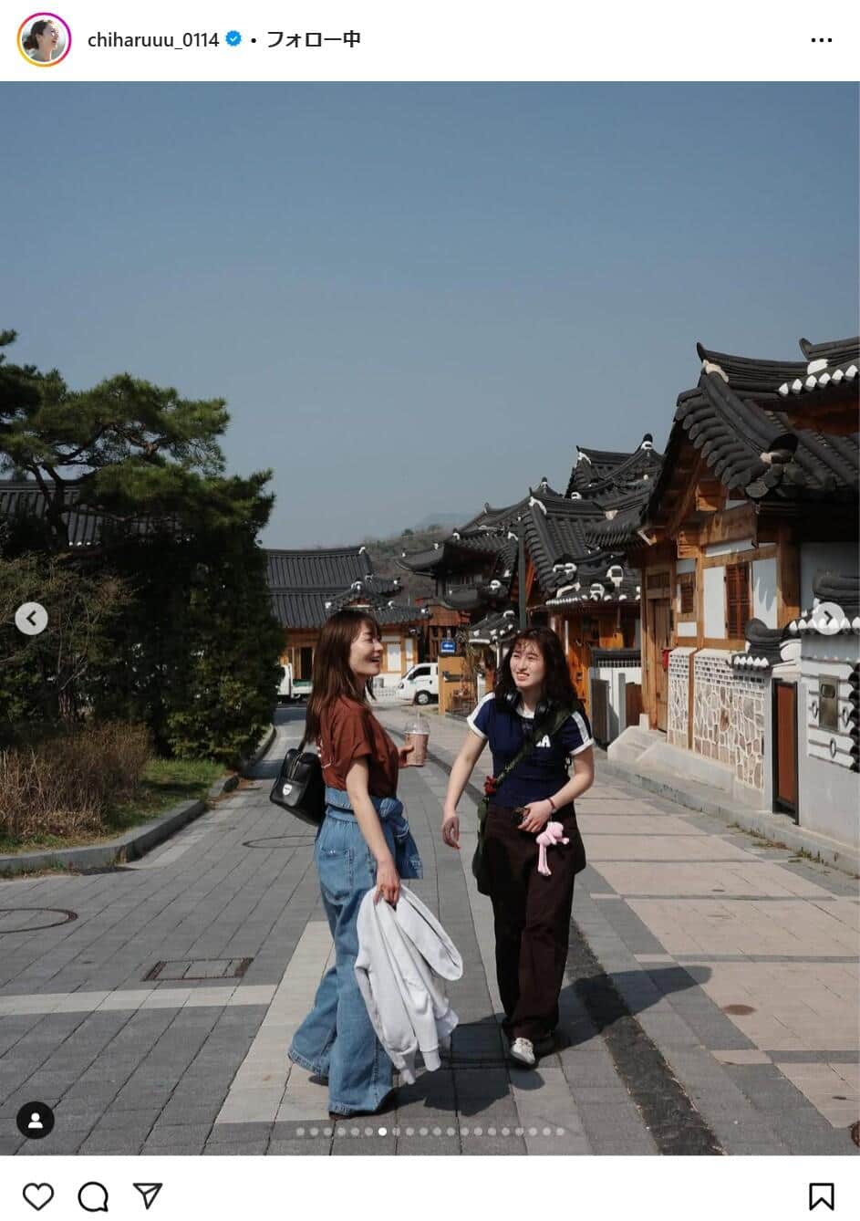 新山千春さんのインスタグラムより（chiharuuu_0114）