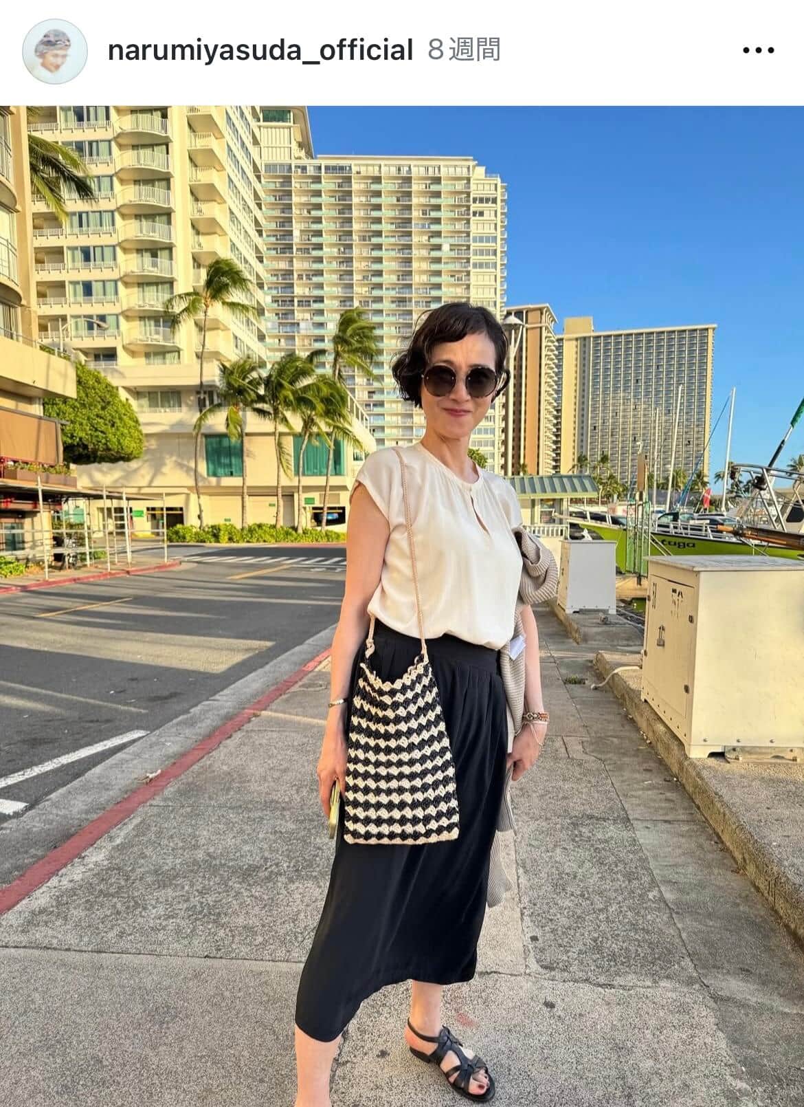 安田成美さんのインスタグラム（＠narumiyasuda_official）より