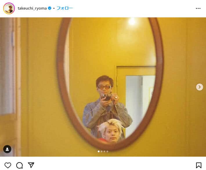 竹内涼真さんのインスタグラム（＠takeuchi_ryoma）より