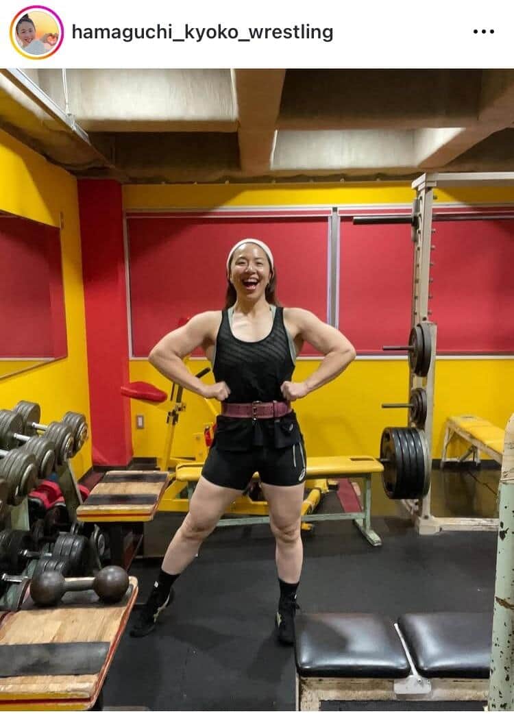 浜口京子さんのインスタグラム（＠hamaguchi_kyoko_wrestling）より