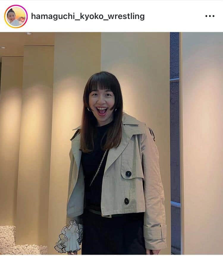 浜口京子さんのインスタグラム（＠hamaguchi_kyoko_wrestling）より