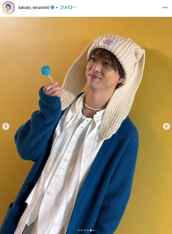 寺西拓人さんのインスタグラム（＠takuto_teranishi）より