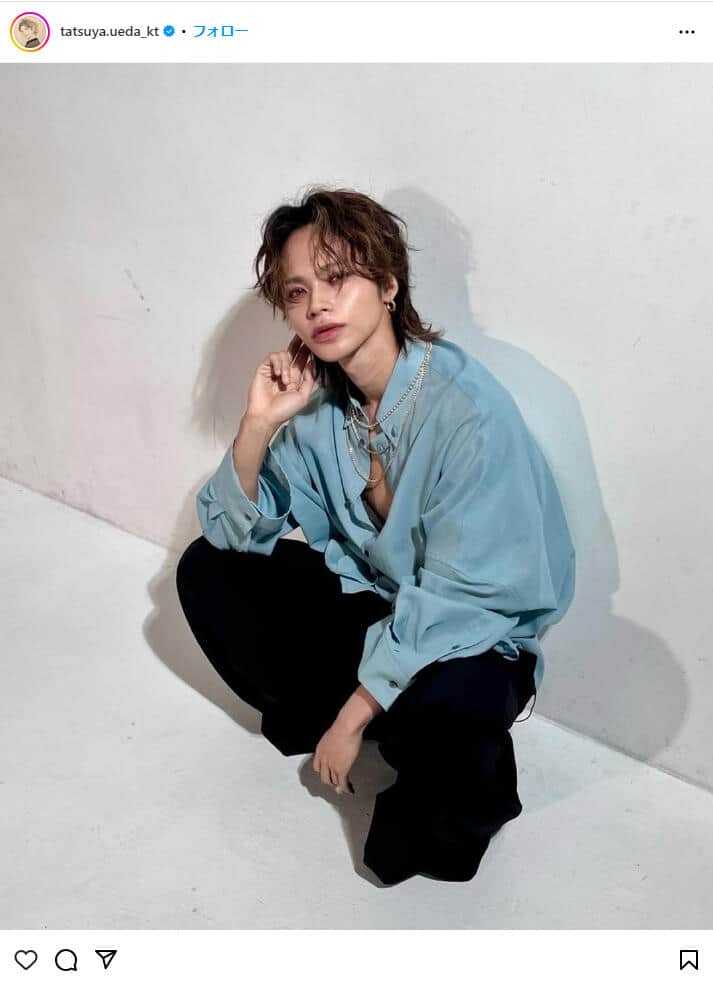 上田竜也さんのインスタグラム（＠tatsuya.ueda_kt）より