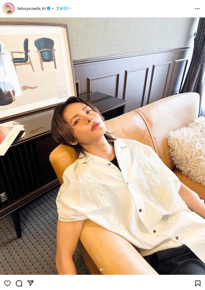 上田竜也さんのインスタグラム（＠tatsuya.ueda_kt）より
