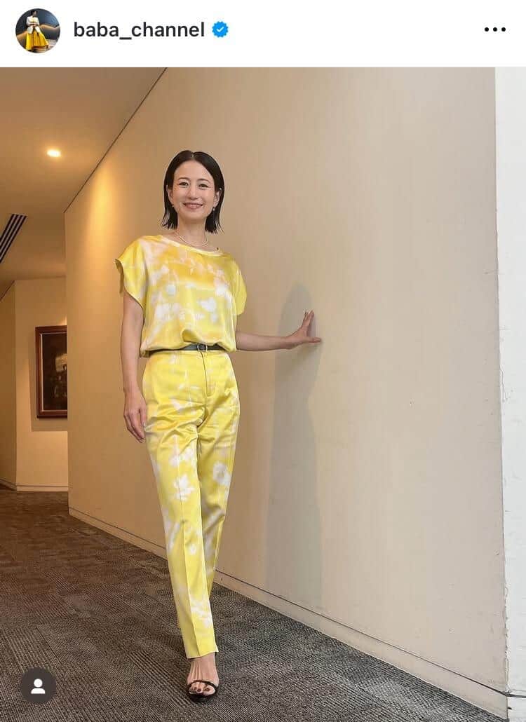 馬場典子さんのインスタグラム（＠baba_channel）より