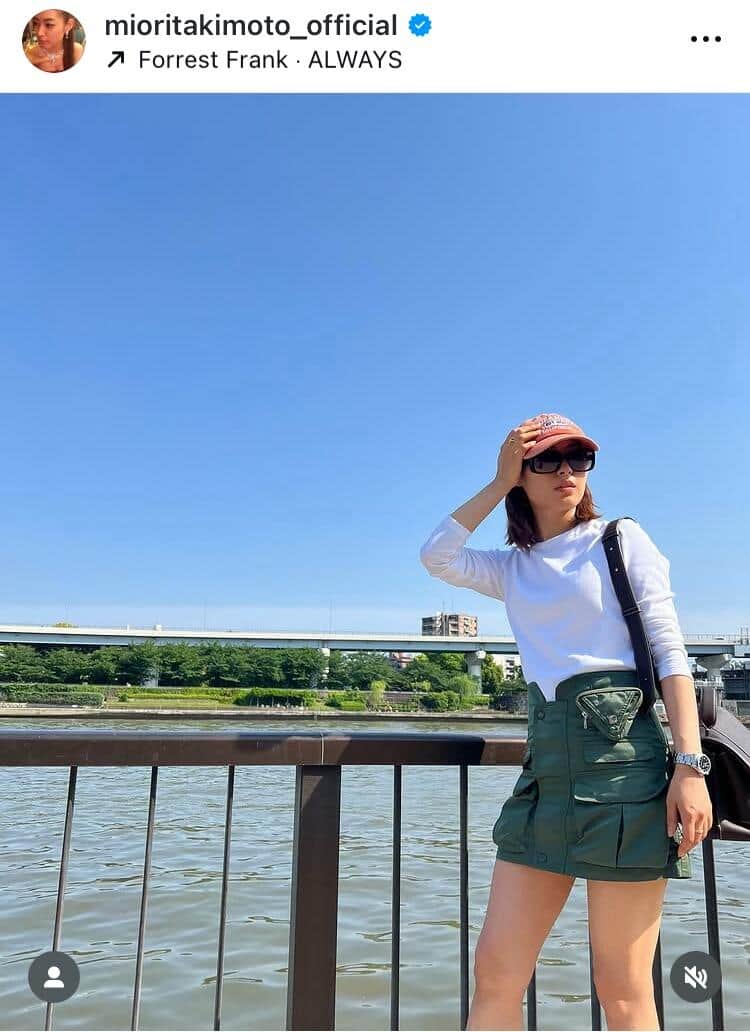 瀧本美織さんのインスタグラム（＠mioritakimoto_official）より