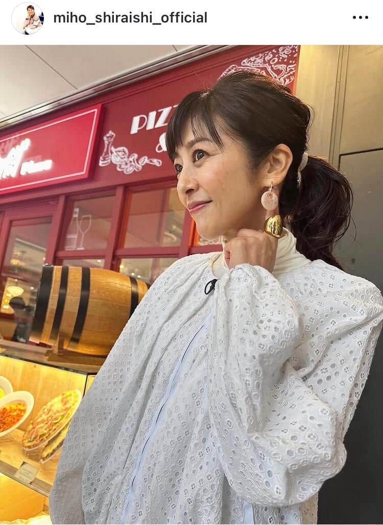 白石美帆さんのインスタグラム（＠miho_shiraishi_official）より