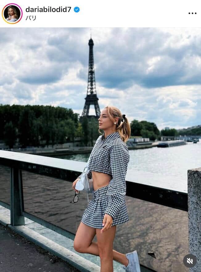 ダリア・ビロディド選手のインスタグラム（＠dariabilodid7）より