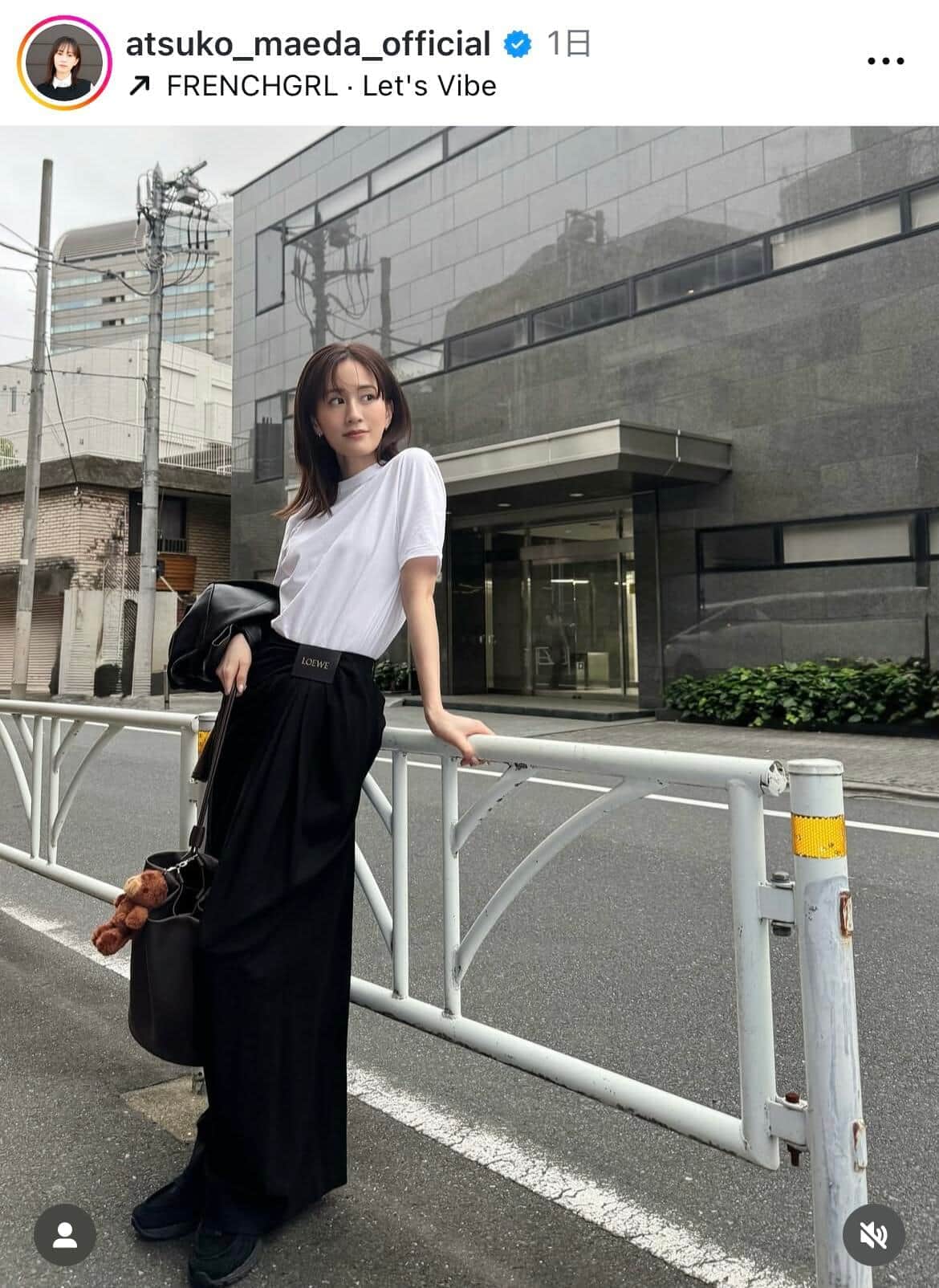 前田敦子さんのインスタグラム（＠atsuko_maeda_official）より