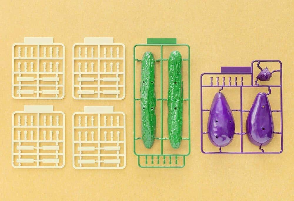 秋東精工の「精霊馬プラモ キュウリとナス」