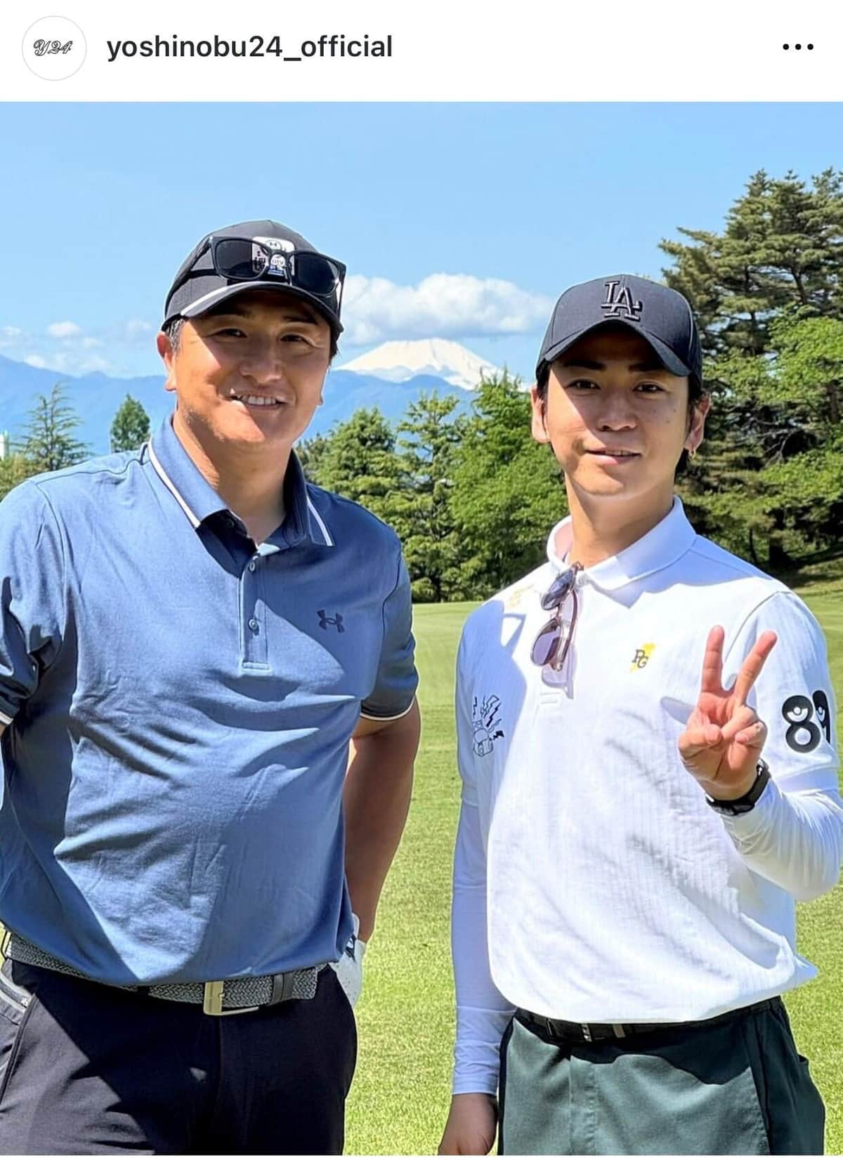 高橋氏と亀梨氏の2ショット（高橋氏のインスタグラムより）