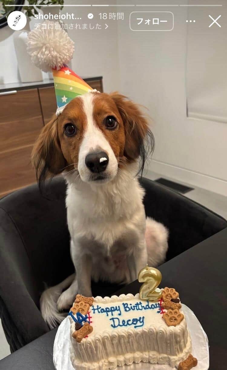 大谷翔平選手のインスタグラム（＠shoheiohtani）より