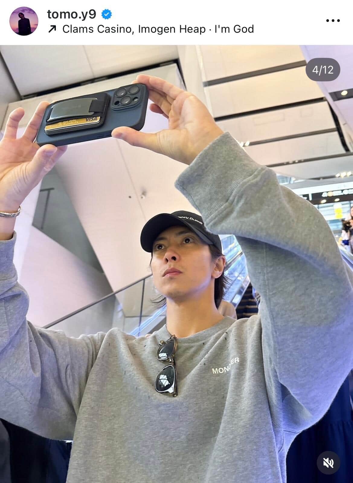 山下智久さんのインスタグラム（＠tomo.y9）より