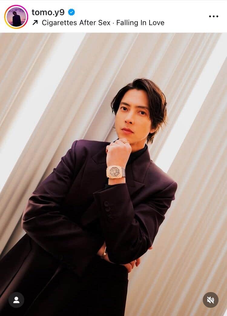 山下智久さんのインスタグラム（＠tomo.y9）より