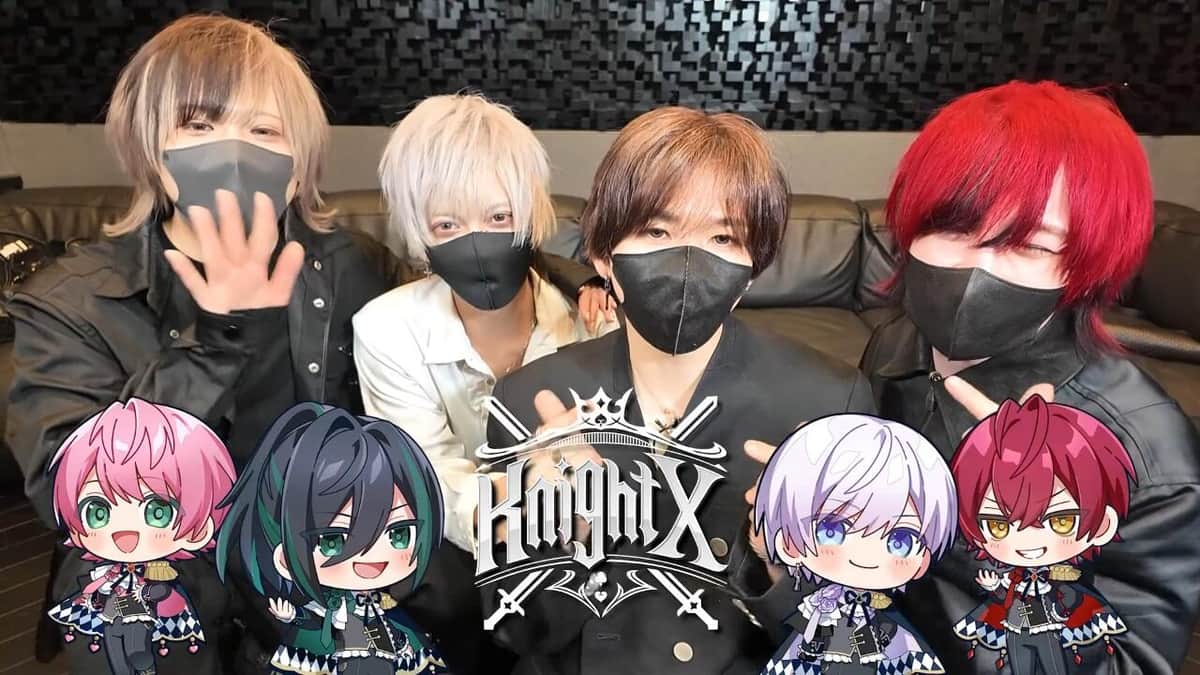 左からてるとくん、しゆんさん、タケヤキ翔さん、ばぁうさん。「KnightX-騎士X-」のYouTubeより