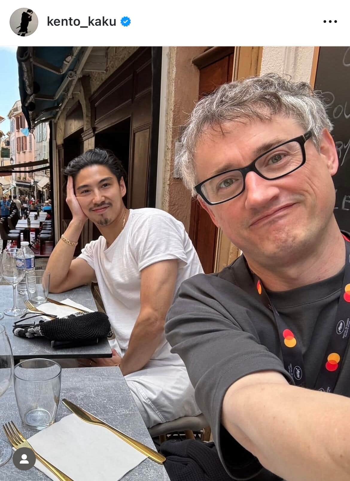 賀来賢人さんのインスタグラム（＠kento_kaku）より