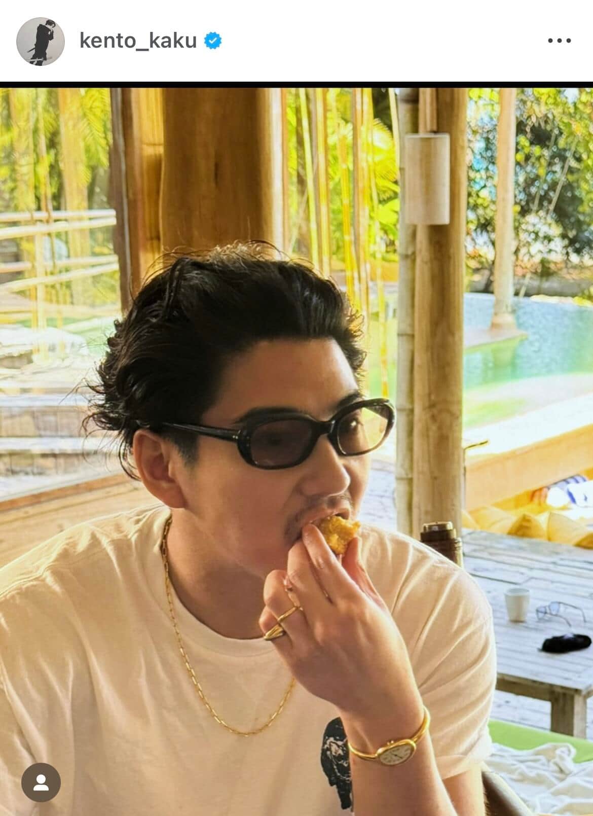 賀来賢人さんのインスタグラム（＠kento_kaku）より