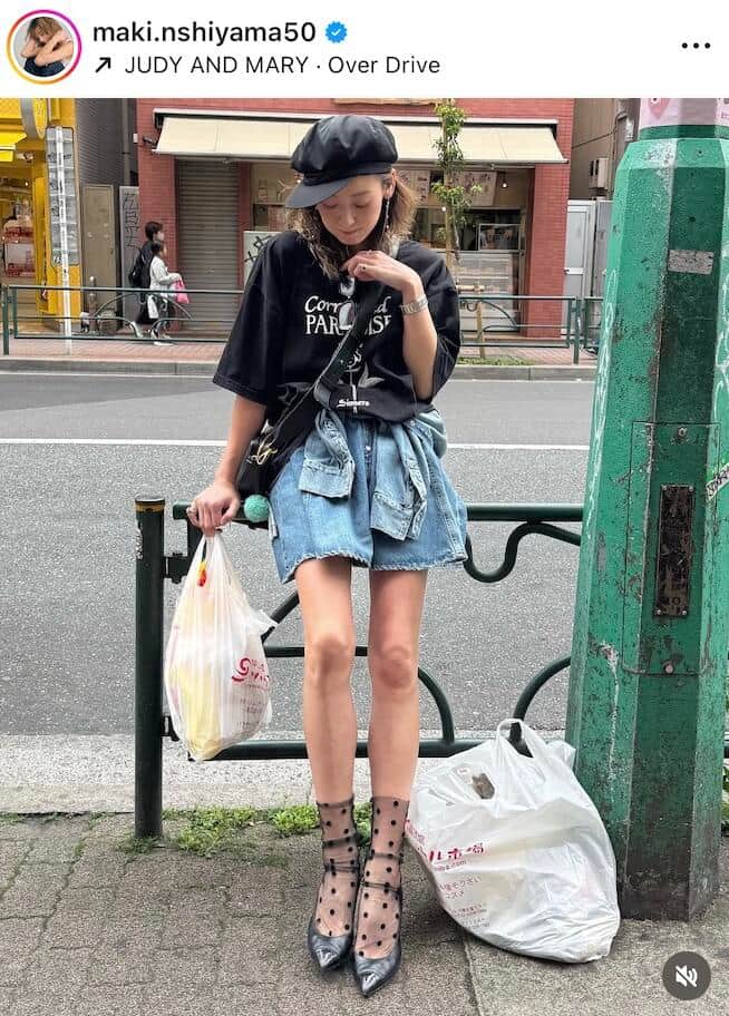西山茉希さんのインスタグラム（＠maki.nshiyama50）より