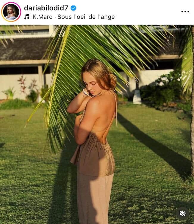 ダリア・ビロディド選手のインスタグラム（＠dariabilodid7）より