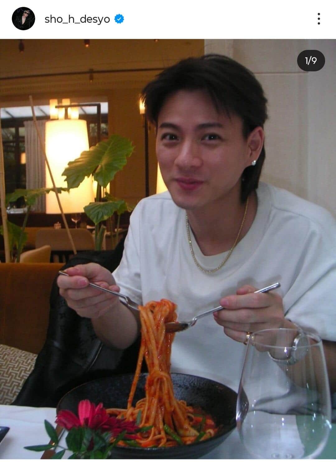 平野紫耀さんのインスタグラム（＠sho_h_desyo）より