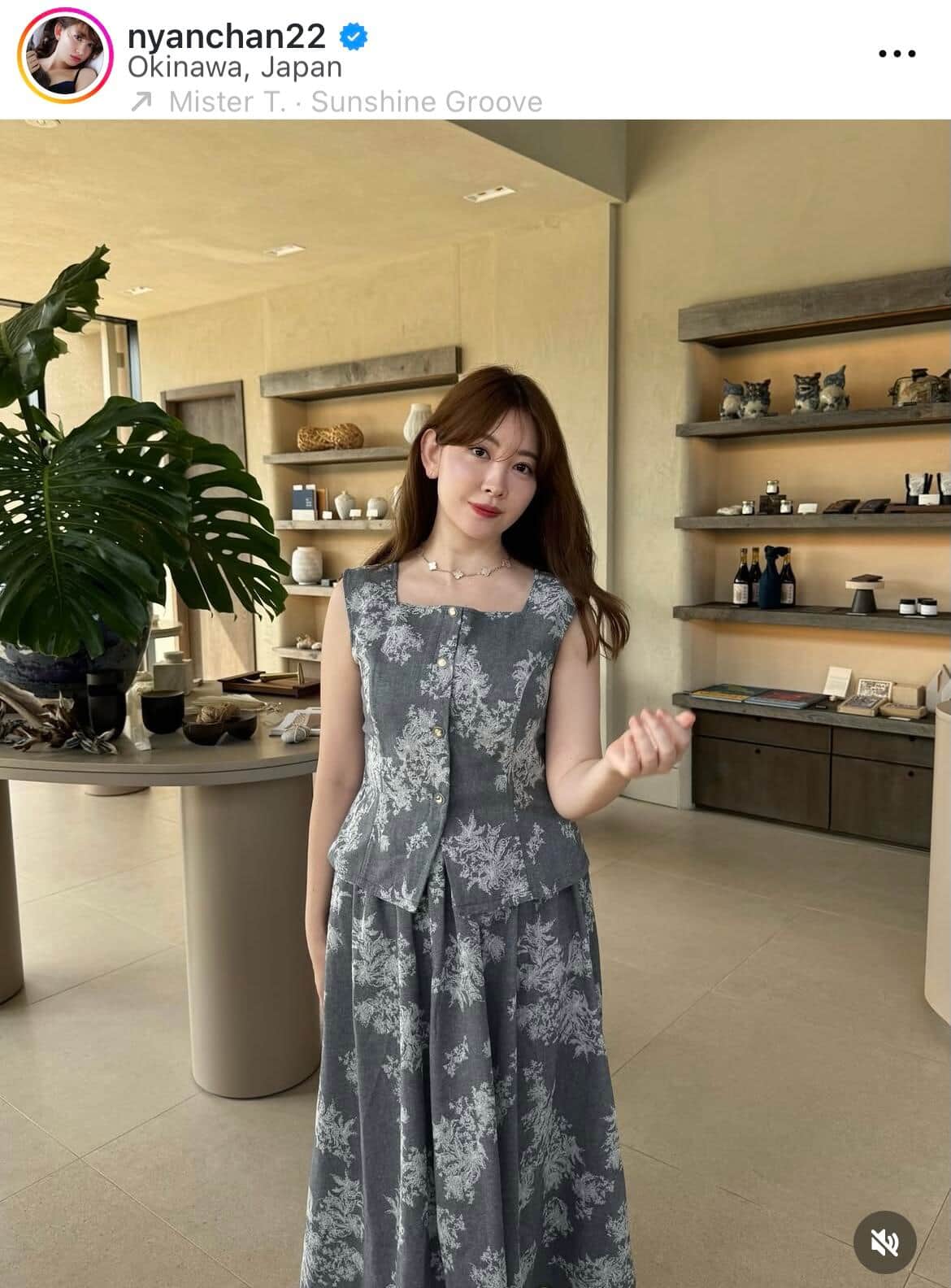 小嶋陽菜さんのインスタグラム（＠nyanchan22）より