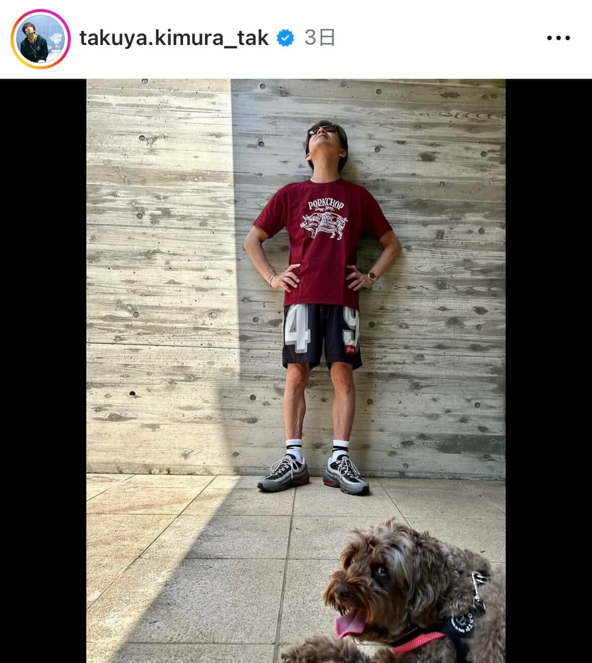 木村拓哉さんのインスタグラム（＠takuya.kimura_tak）より