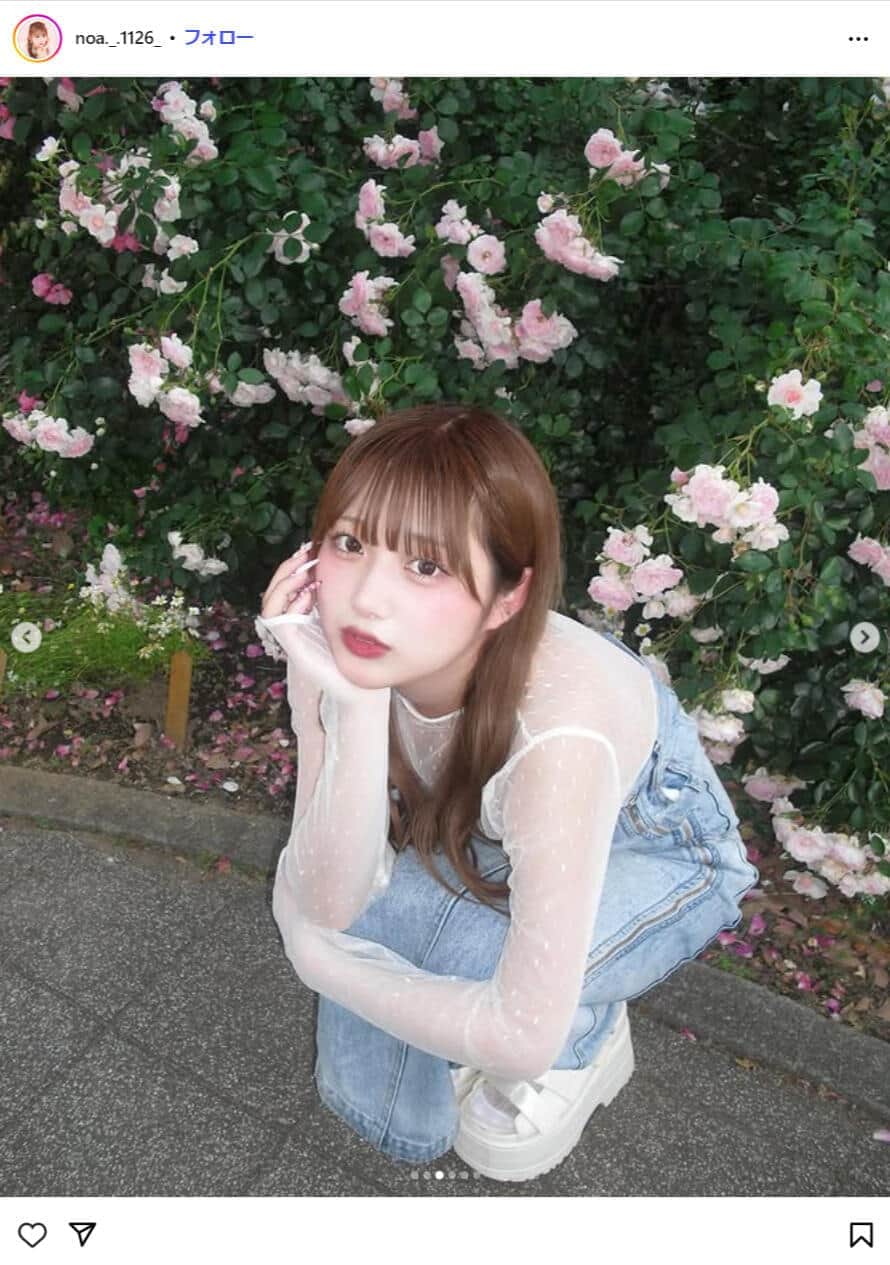 希空さんのインスタグラム（＠noa._.1126_）