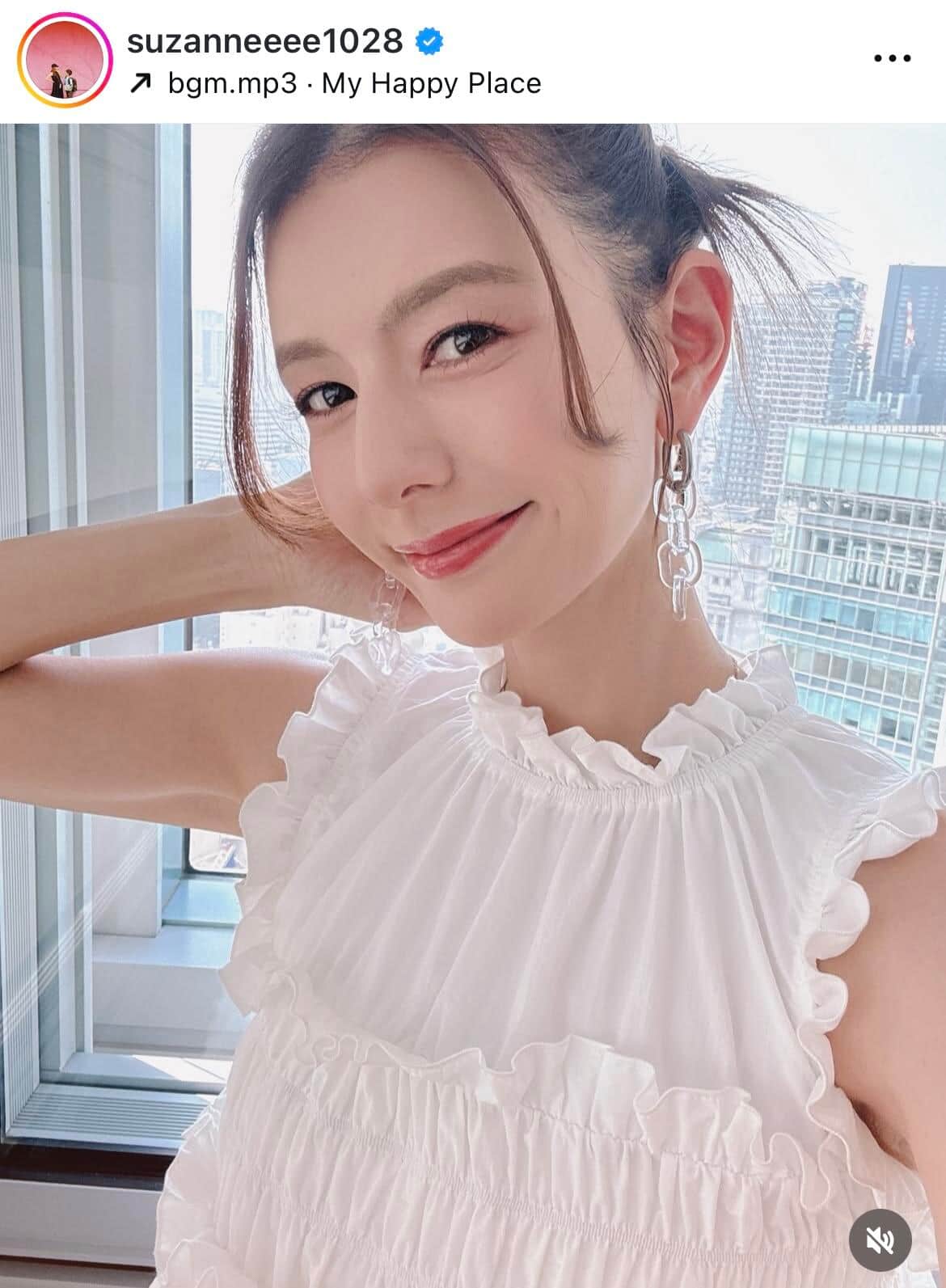 スザンヌさんのインスタグラム（＠suzanneeee1028）より