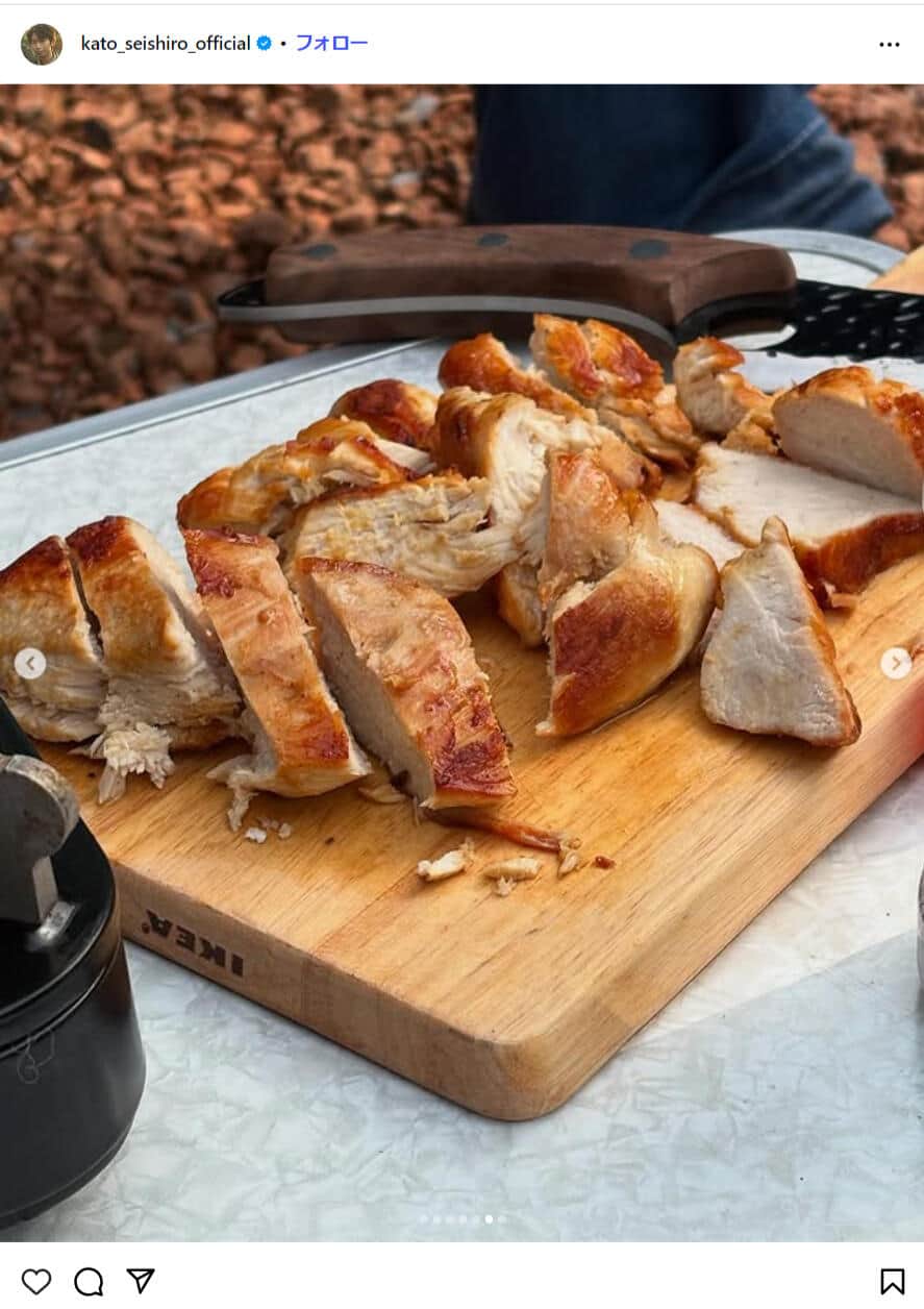 加藤清史郎さんのインスタグラム（＠kato_seishiro_official）より