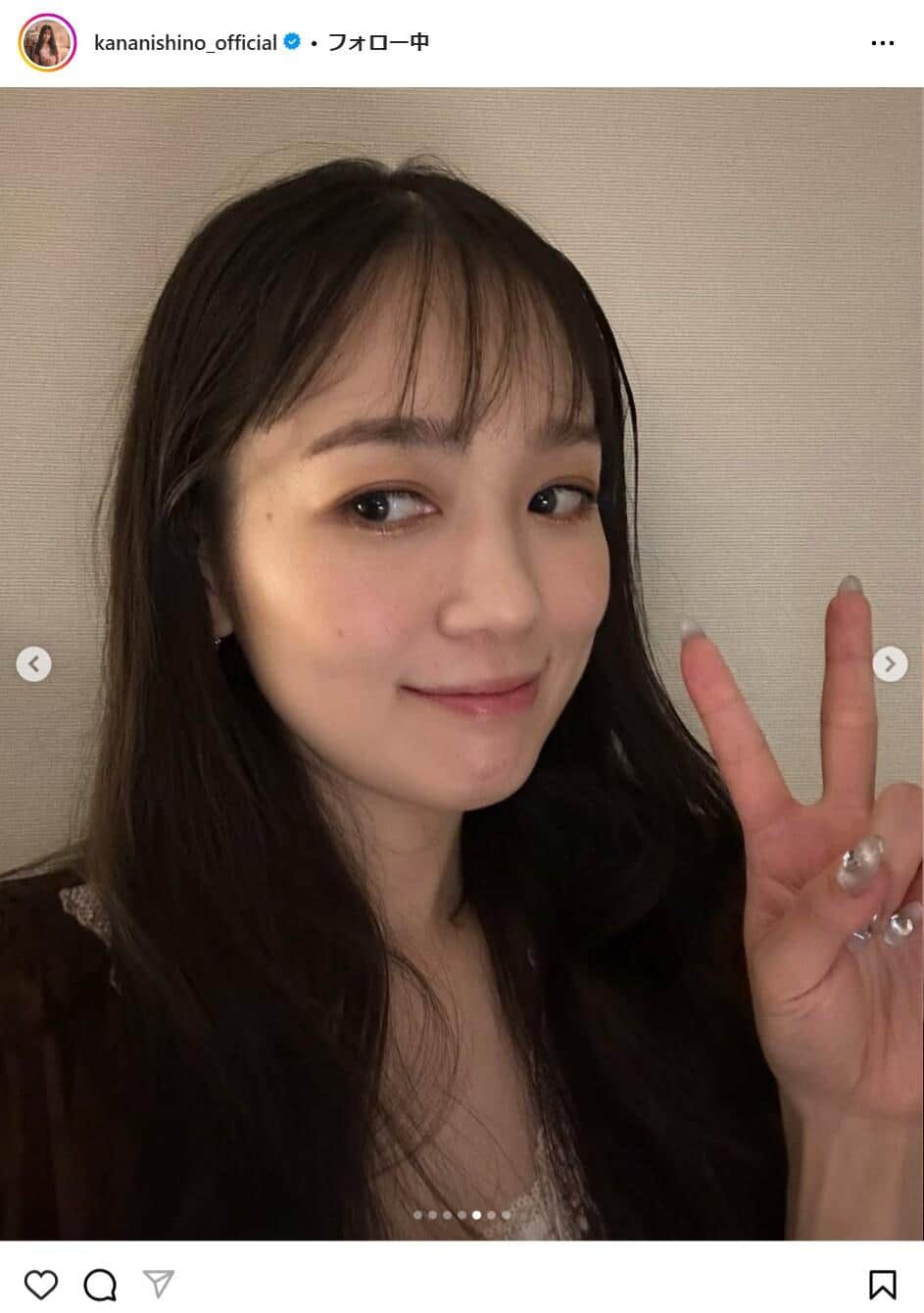 西野カナさんのインスタグラムより（kananishino_official）