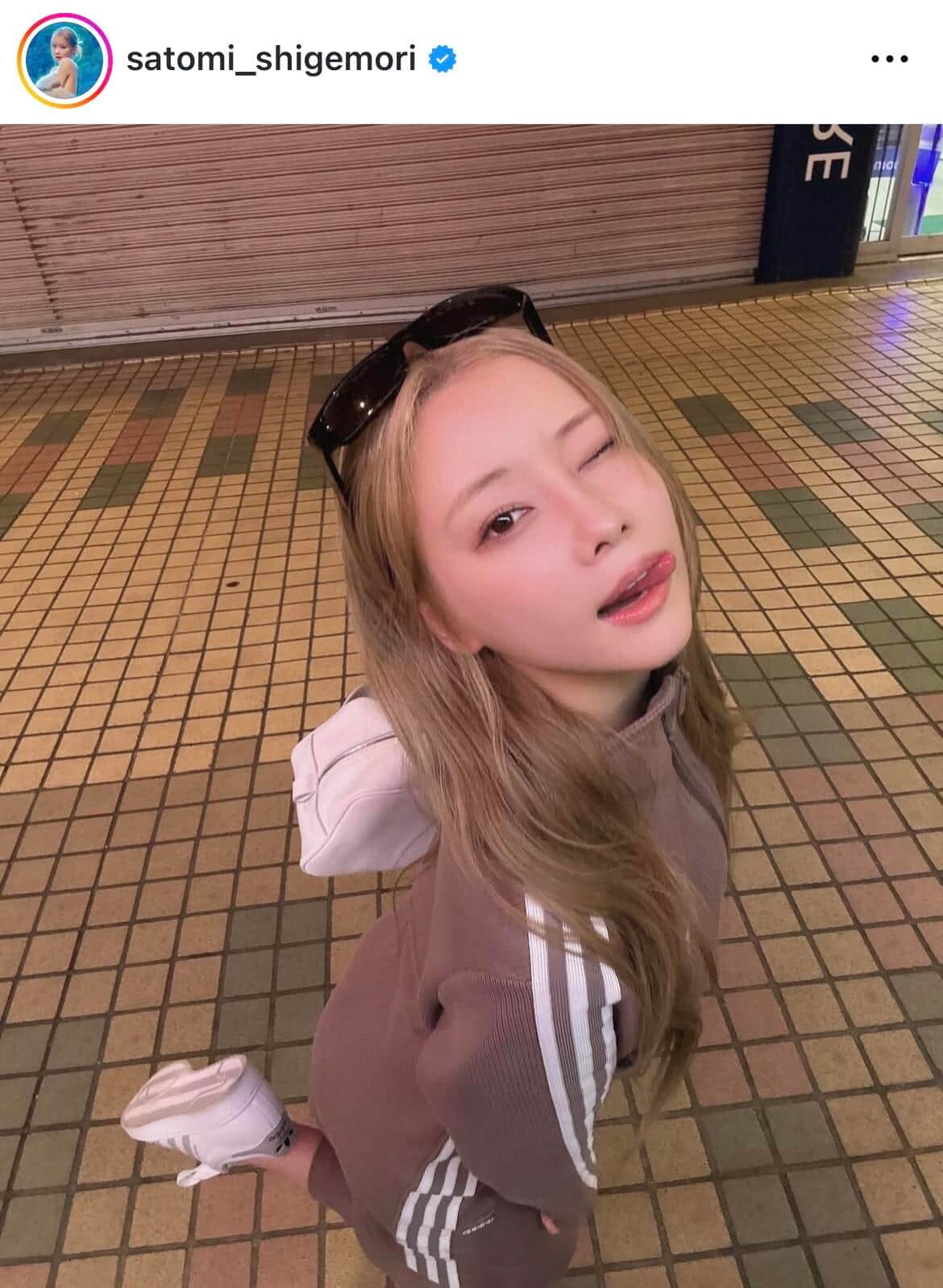 重盛さと美さんのインスタグラム（＠satomi_shigemori）より